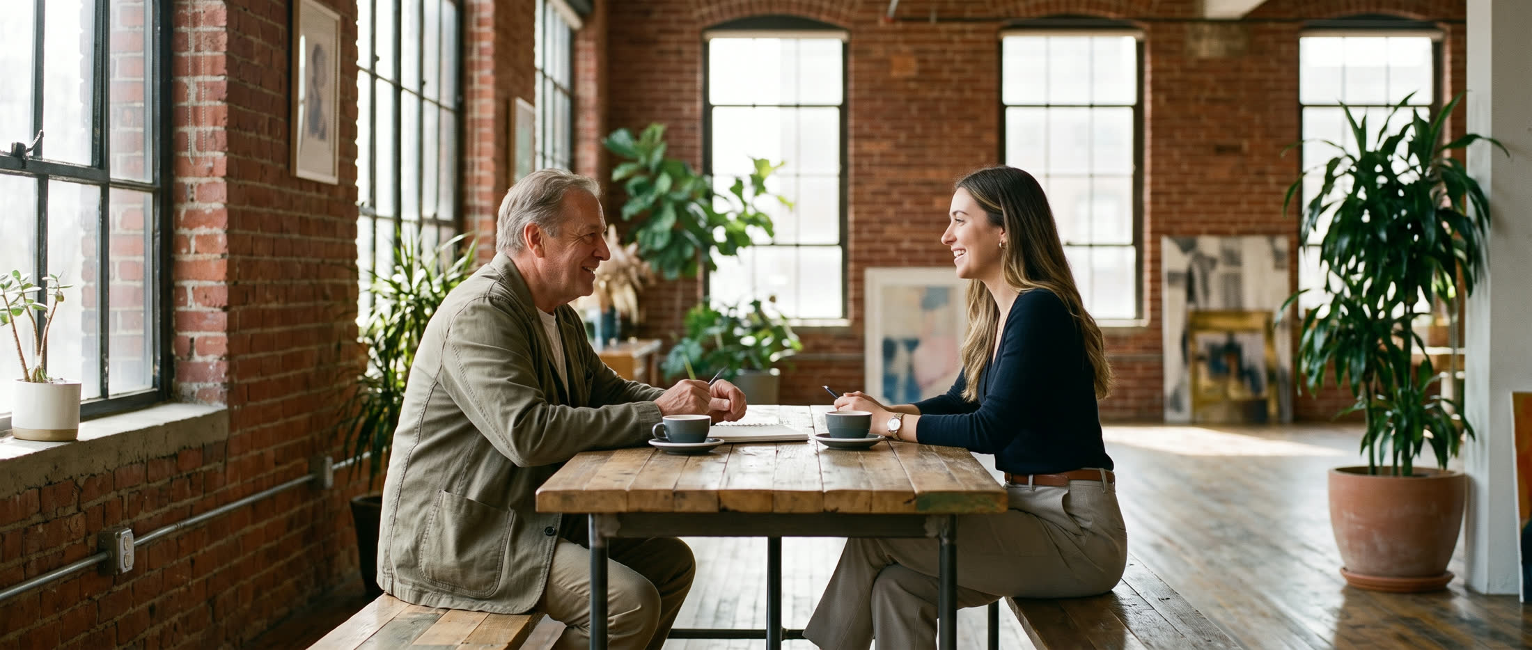 A mentor and a rising professional in real conversation